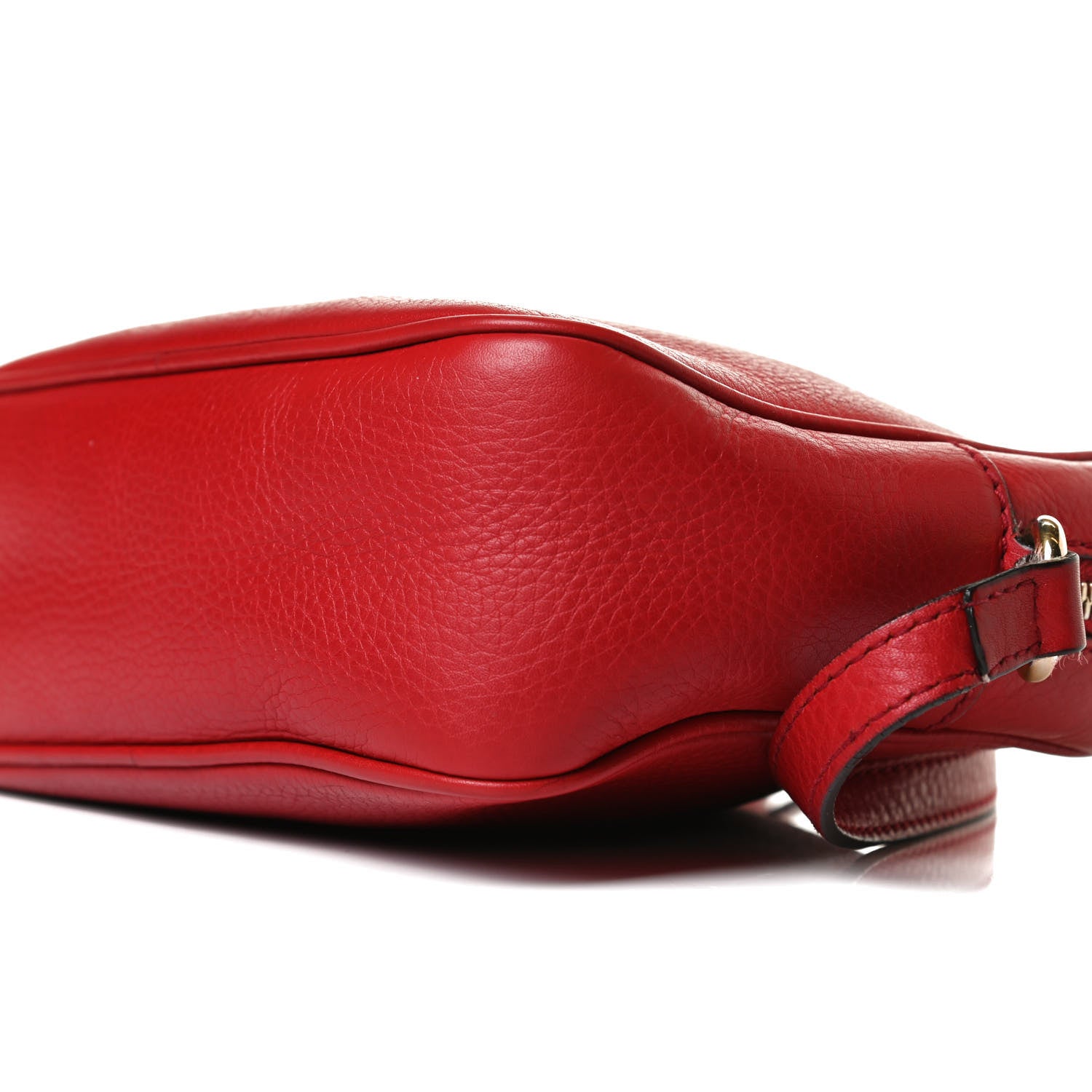 Gucci Pebbled Calfskin Small Soho Disco Bag Tabasco Red 12 of 14