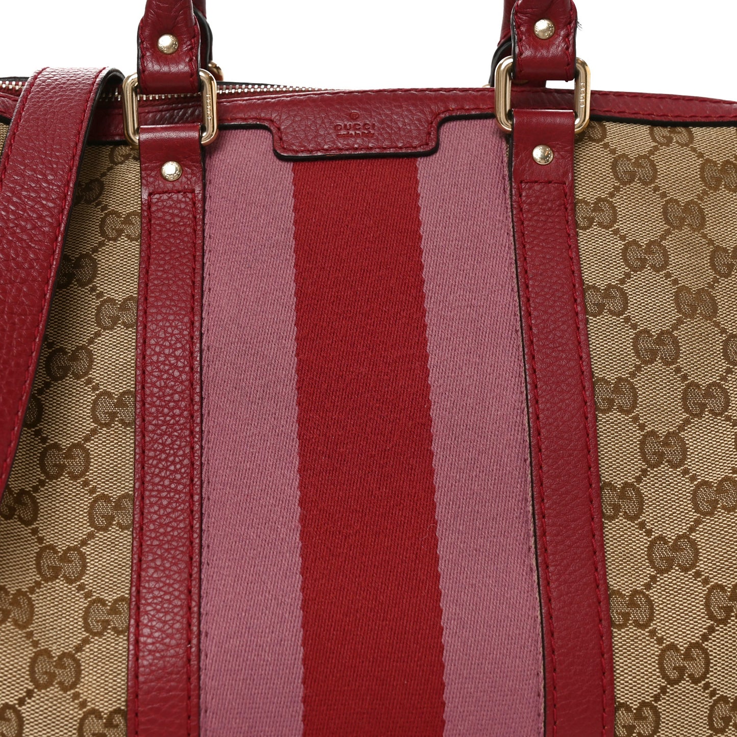 Monogram Cellarius Calfskin Vintage Web Medium Boston Beige Ebony Soft Burgundy Peonia Flower