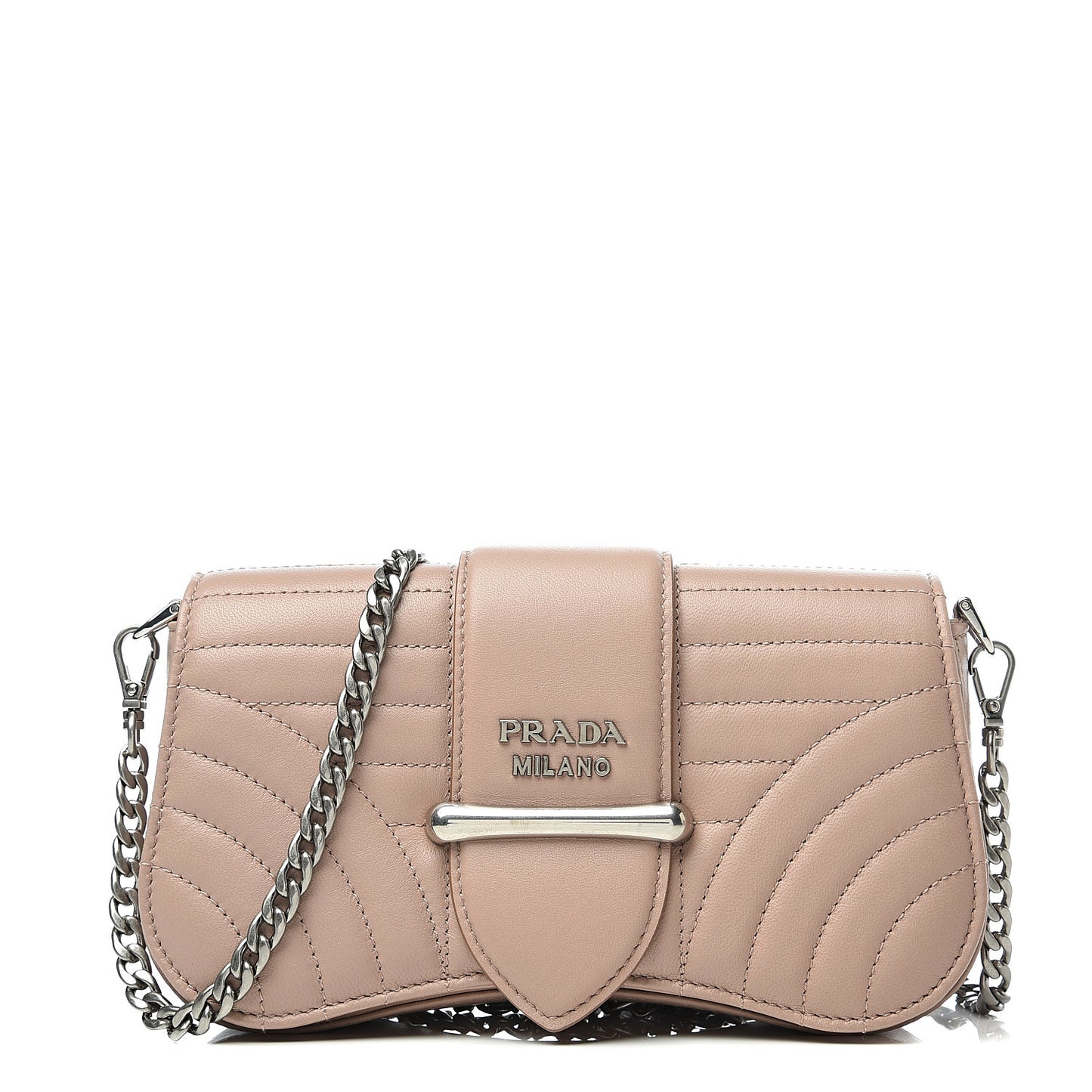 Nappa Diagramme Mini Sidonie Chain Crossbody Bag Cipria