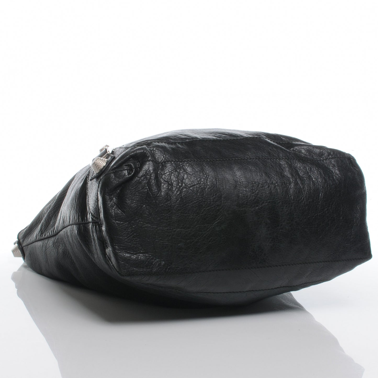 Agneau Giant 21 Silver Hardware Giant Day Hobo Black