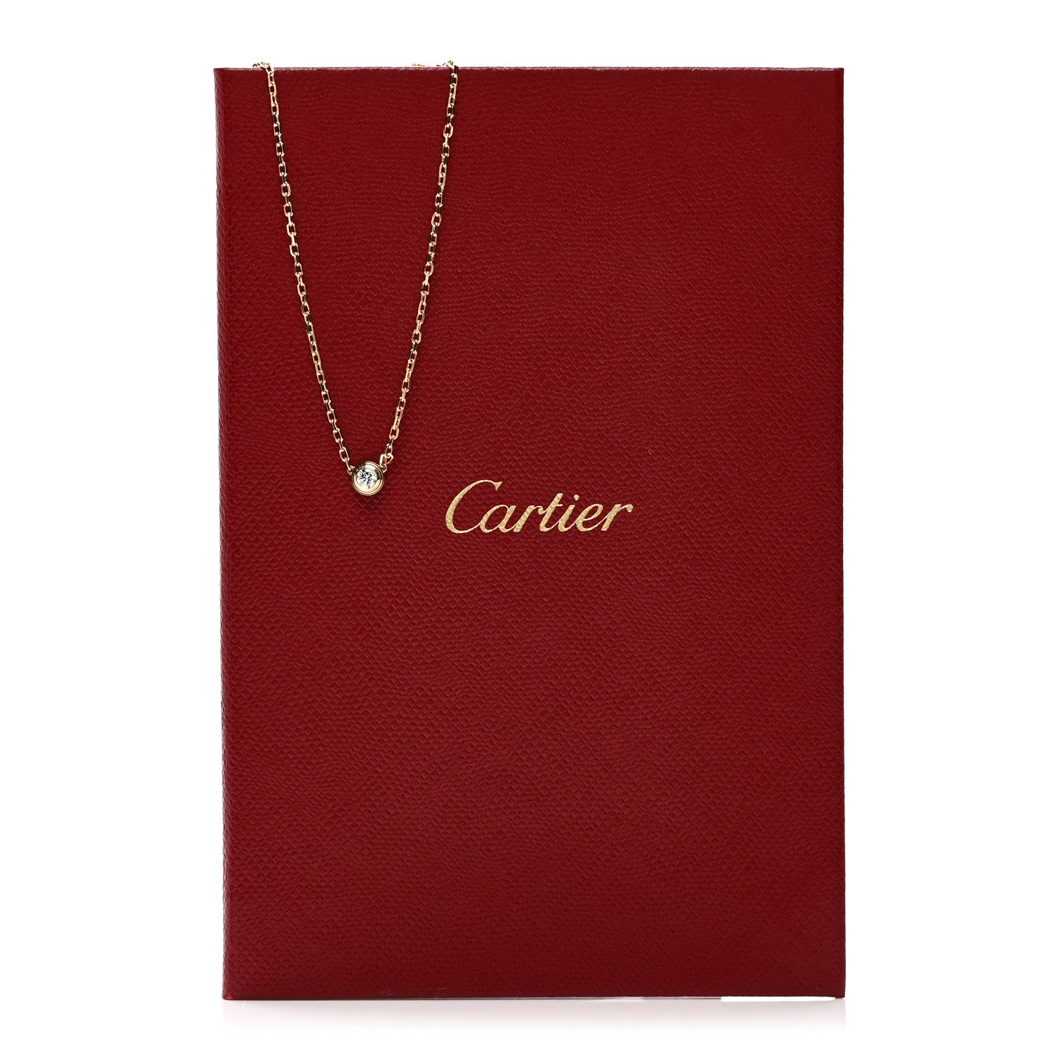 Cartier 18K Yellow Gold Diamond SM D'Amour Pendant Necklace 5 of 5
