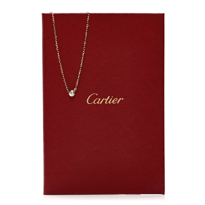 Cartier 18K Yellow Gold Diamond SM D'Amour Pendant Necklace 5 of 5