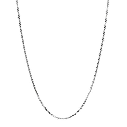 David Yurman Sterling Silver 1.7mm Baby Box Chain Necklace 18" 1 of 4