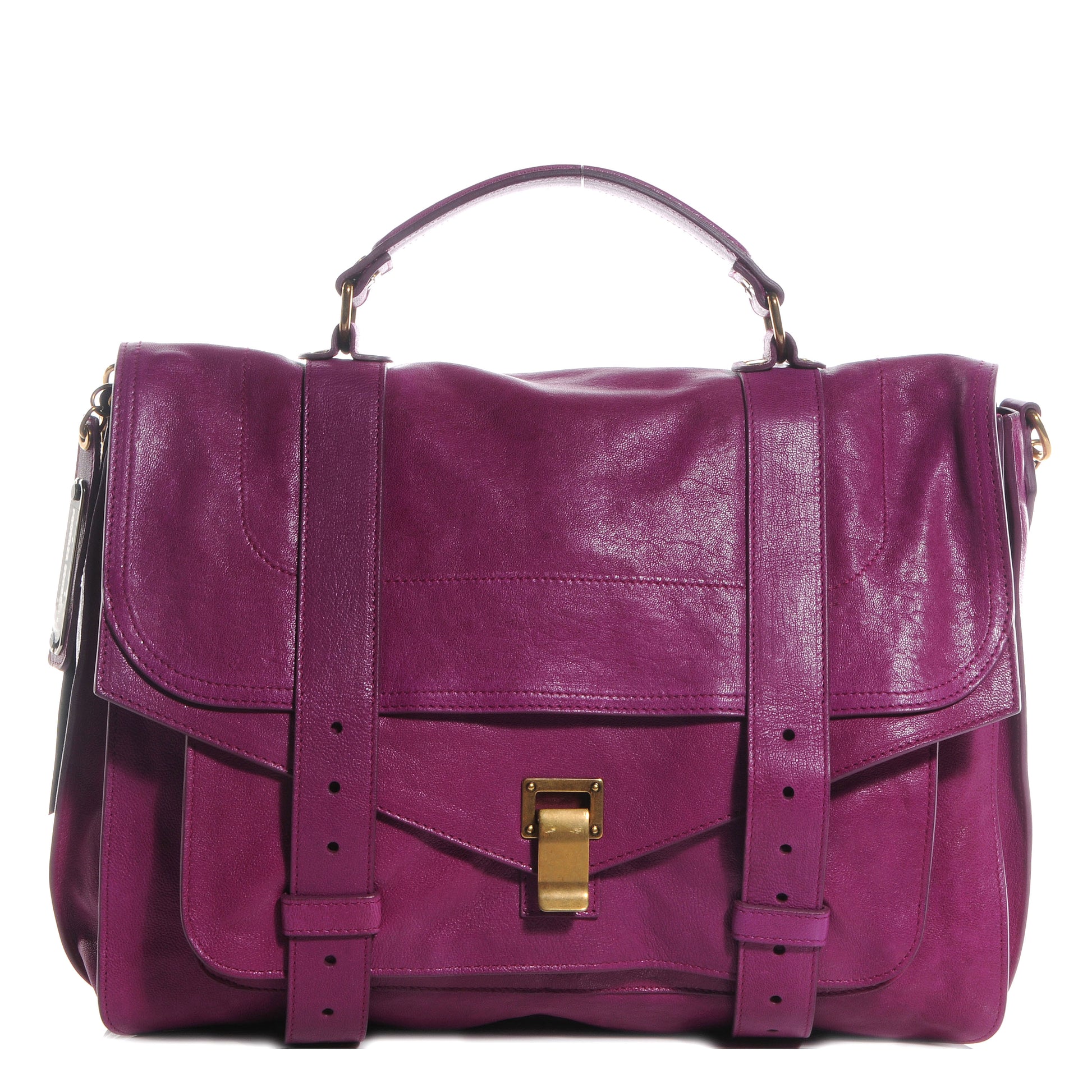 Proenza Schouler Lambskin PS1 Large Satchel Orchid 1 of 12
