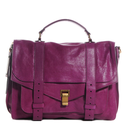 Proenza Schouler Lambskin PS1 Large Satchel Orchid 1 of 12