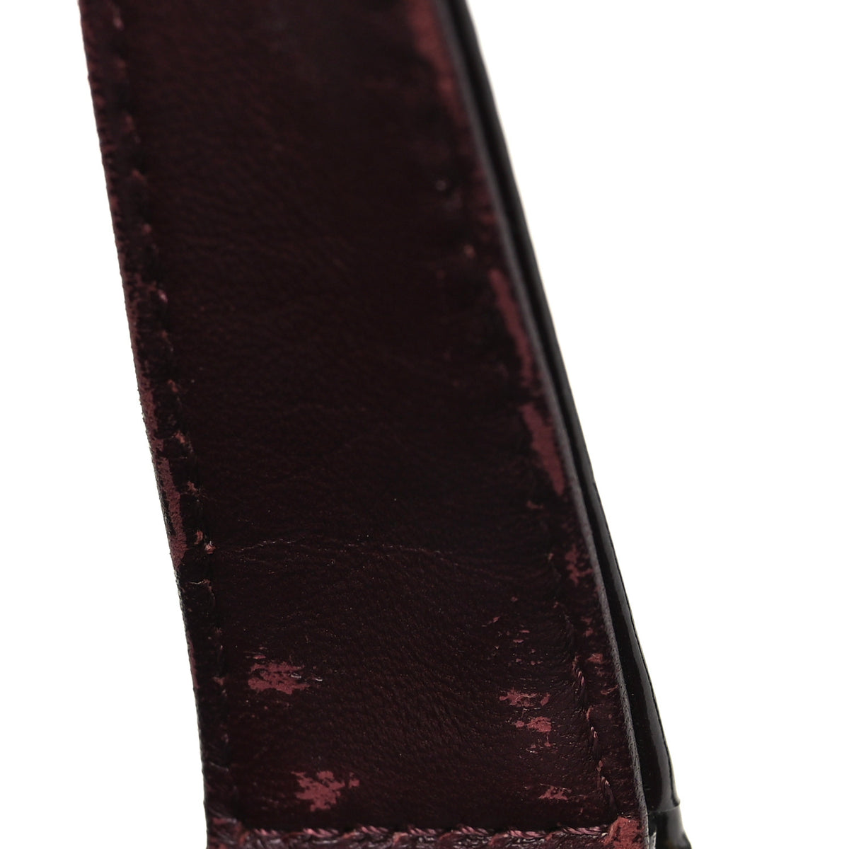 Chanel Patent Quilted Chocolate Bar Bowler Burgundy 13 of 13
