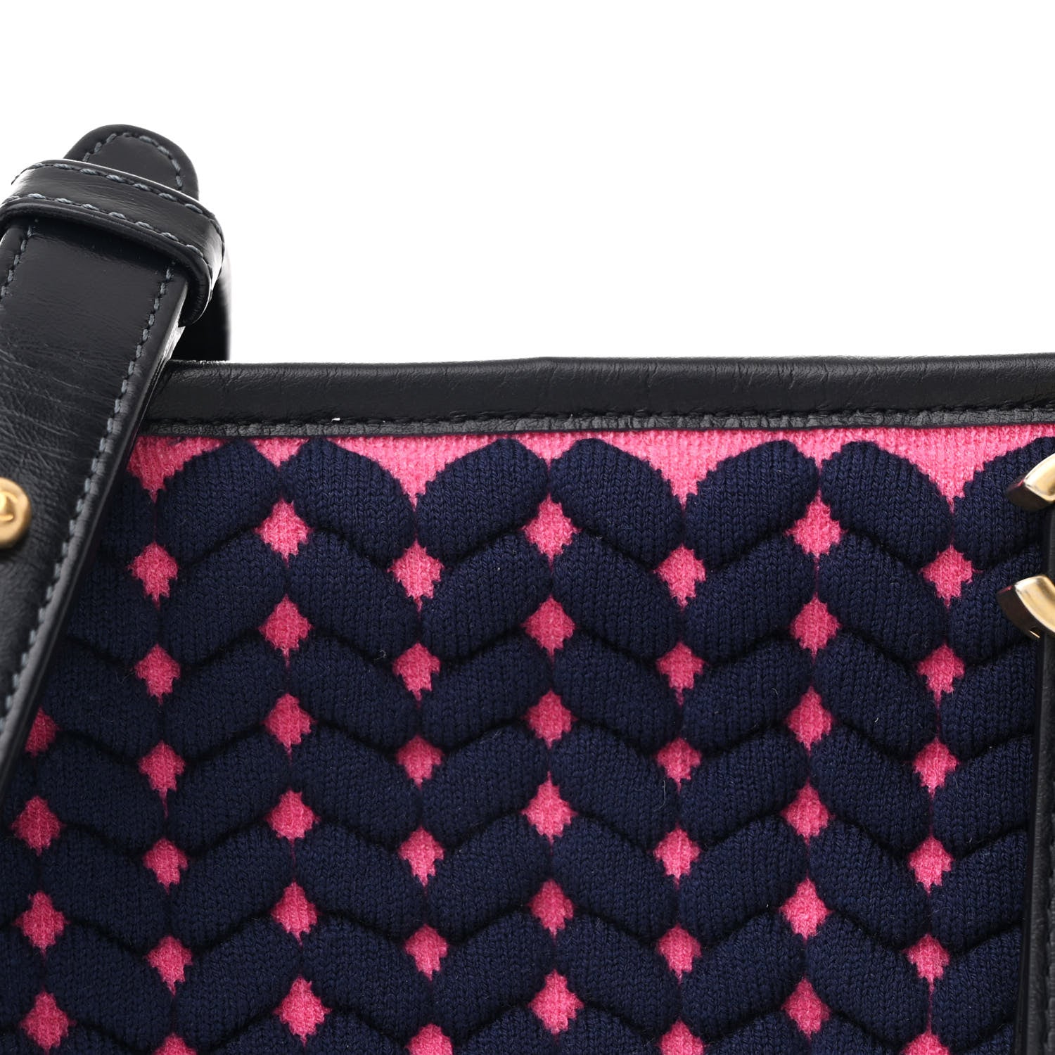 Chanel Wool Calfskin Small Gabrielle Hobo Dark Navy 8 of 10