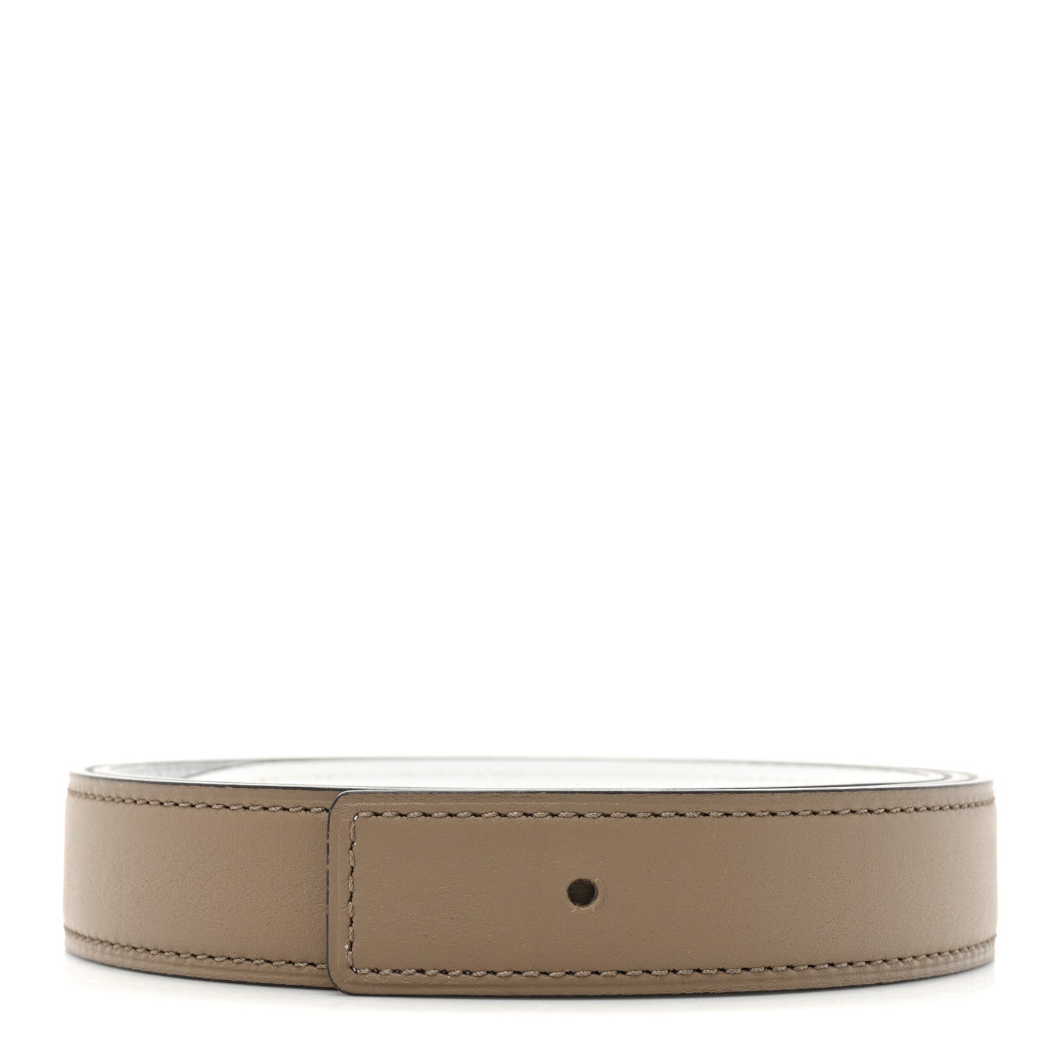 Hermes Swift Epsom Reversible Belt Strap 90 36 Etoupe White 1 of 5
