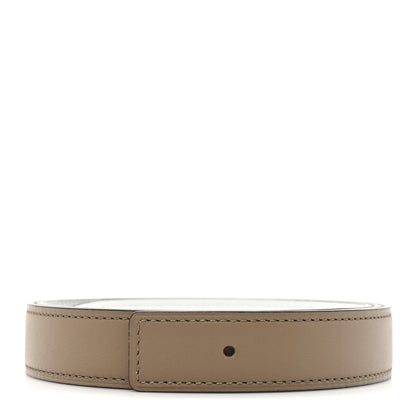 Hermes Swift Epsom Reversible Belt Strap 90 36 Etoupe White 1 of 5