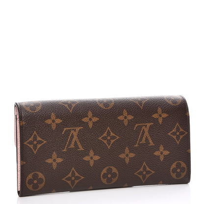 Louis Vuitton Monogram Emilie Wallet Rose Ballerine 3 of 8