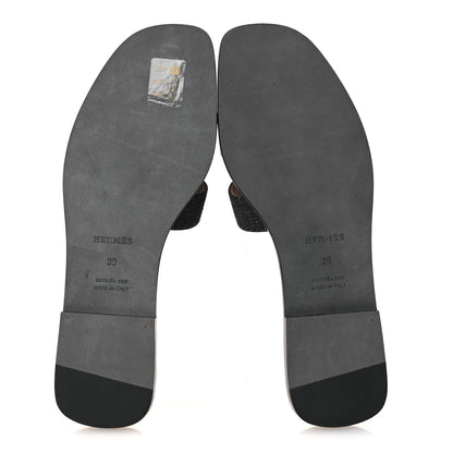 Hermes Denim Oran Sandals 39 Bleu Brut 7 of 11
