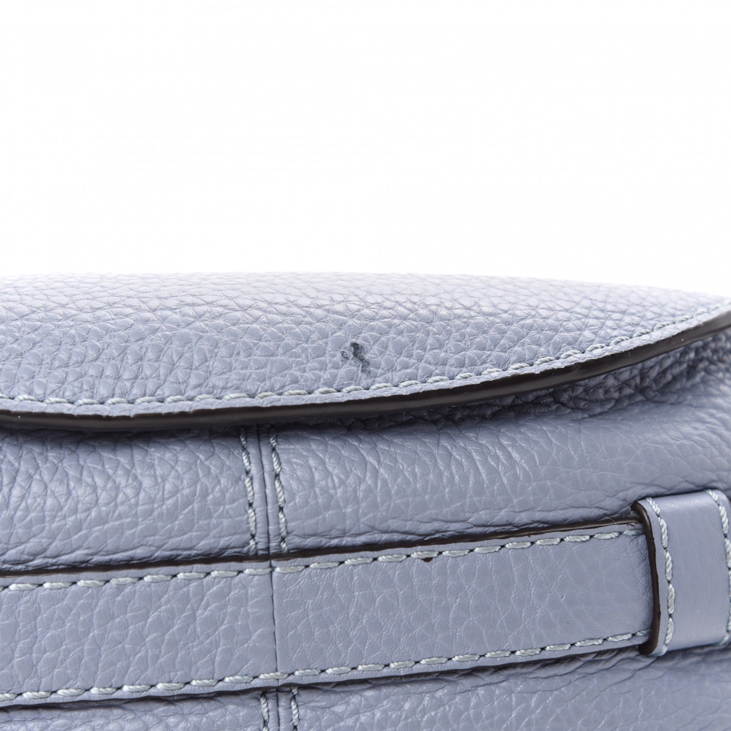 Chloe Calfskin Mini Marcie Round Crossbody Bag Washed Blue 10 of 11