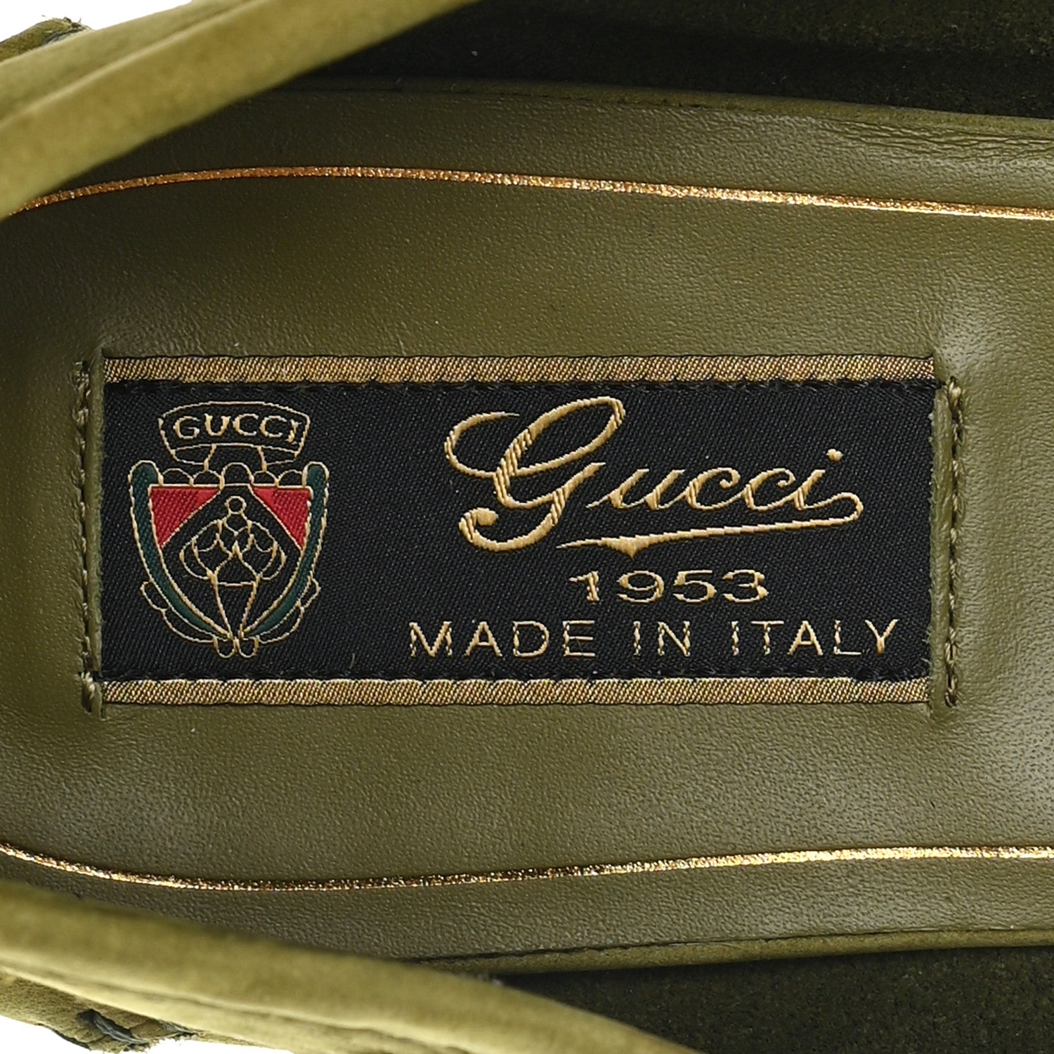 Gucci Nubuck Womens Horsebit Loafers 38 Herbs Light Green 8 of 9