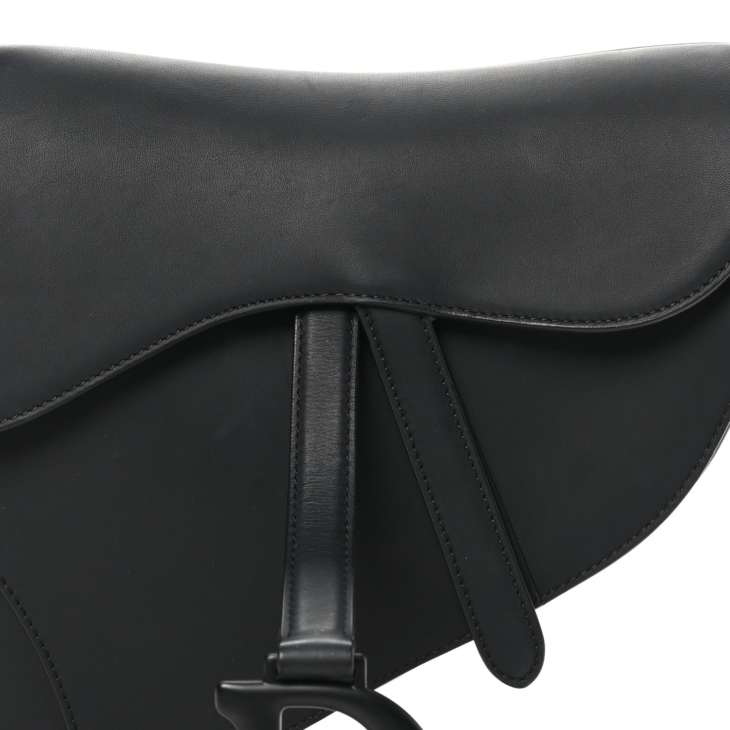 Christian Dior Ultra Matte Calfskin Saddle Bag Black 8 of 11