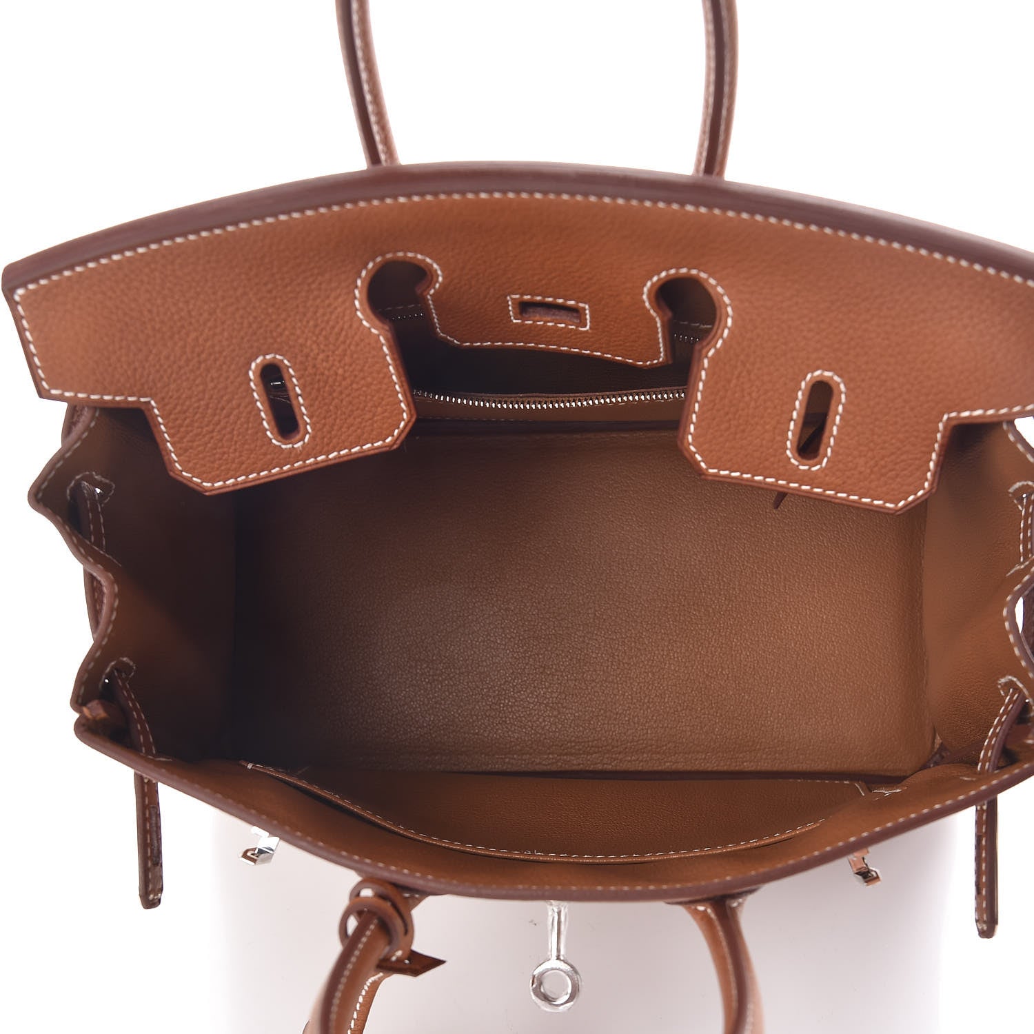 Hermes Natural Barenia Faubourg Birkin 25 Fauve 13 of 31