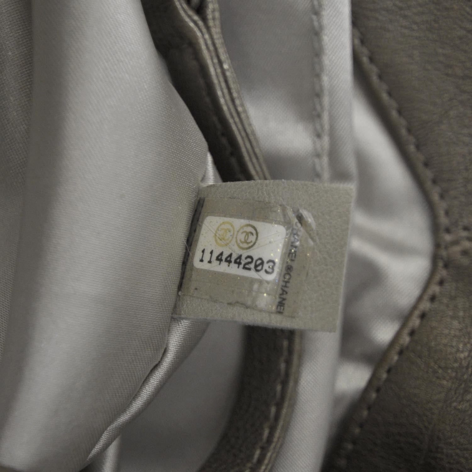 Chanel Leather Baby Coco Cabas Argent Fonce 9 of 10