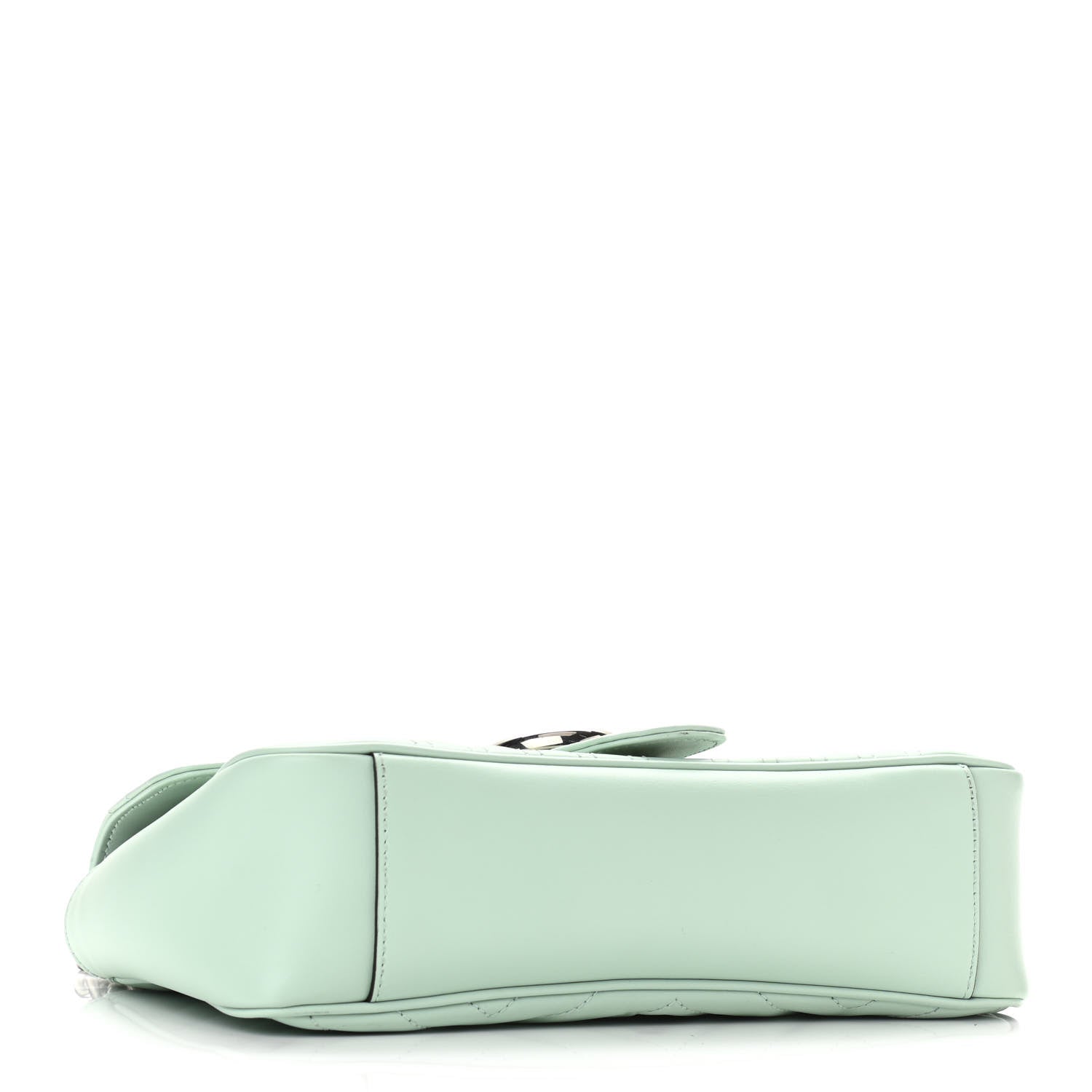 Gucci Calfskin Matelasse Small GG Marmont Shoulder Bag Water Green 4 of 11