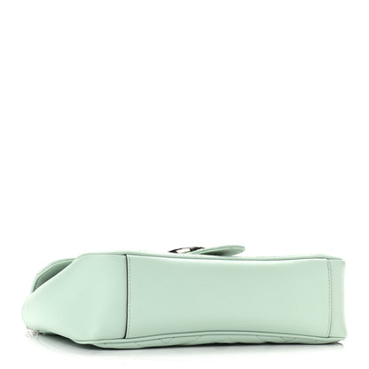 Gucci Calfskin Matelasse Small GG Marmont Shoulder Bag Water Green 4 of 11