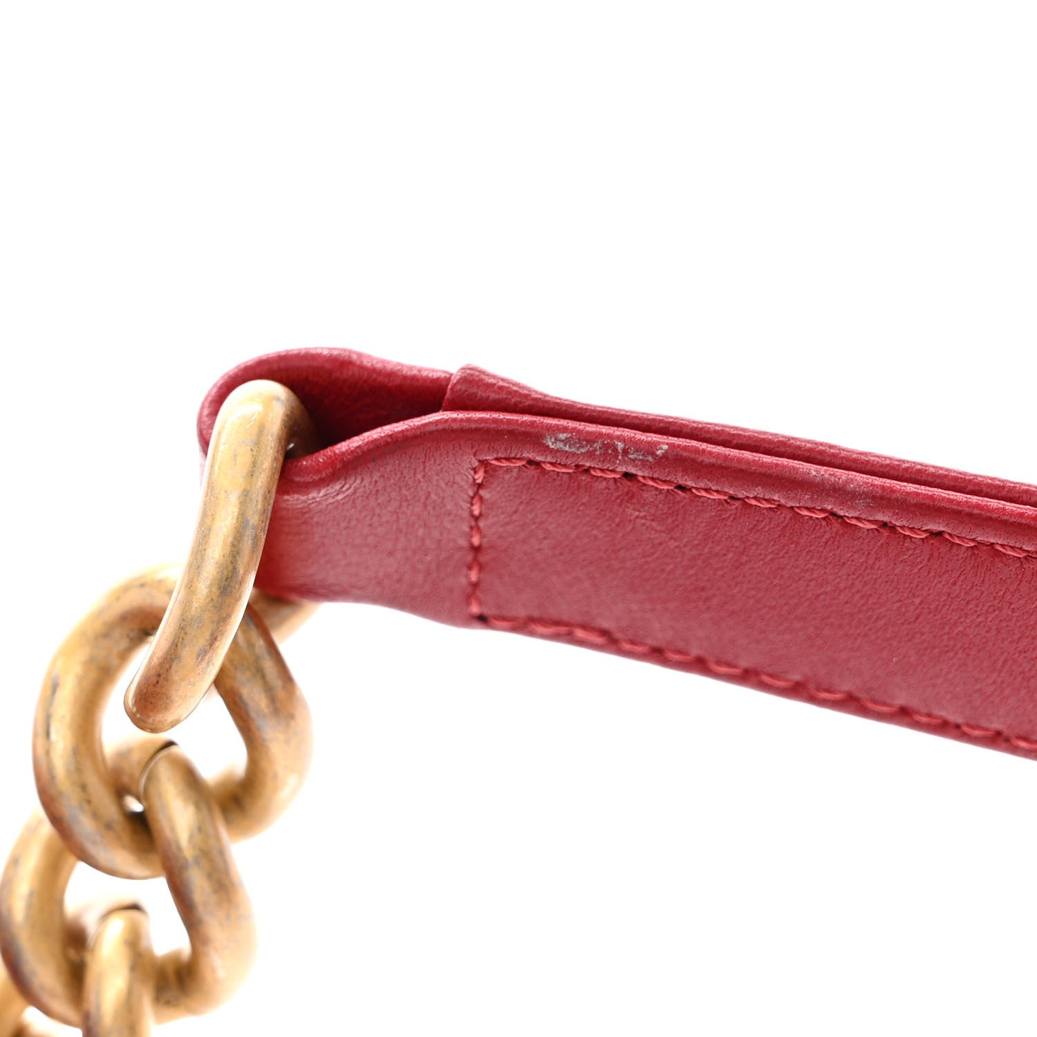 Chanel Lambskin Quilted Medium Boy Flap Dark Red 11 of 11