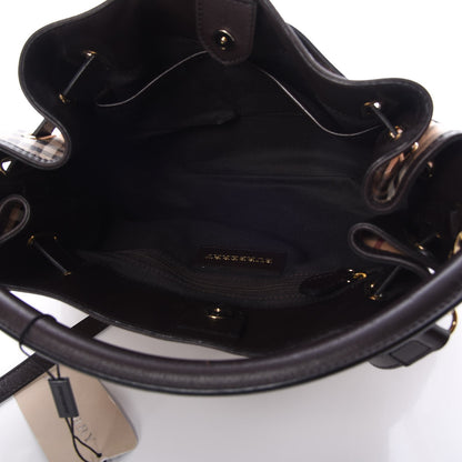 Burberry Haymarket Check Medium Willenmore Hobo Chocolate 5 of 8