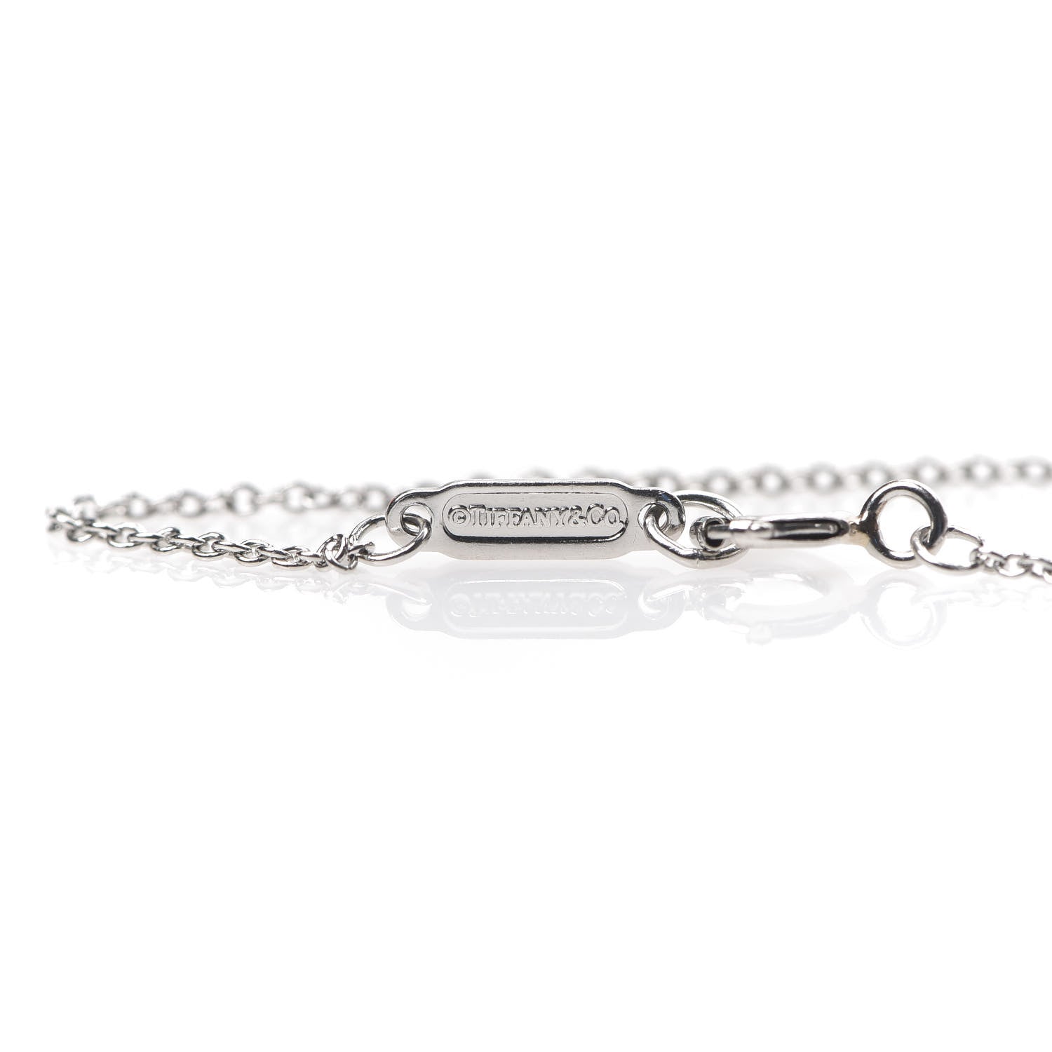 Tiffany Platinum Diamond Heart Bracelet 3 of 5