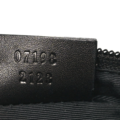 Gucci Denim Monogram Boat Pochette Black 7 of 11