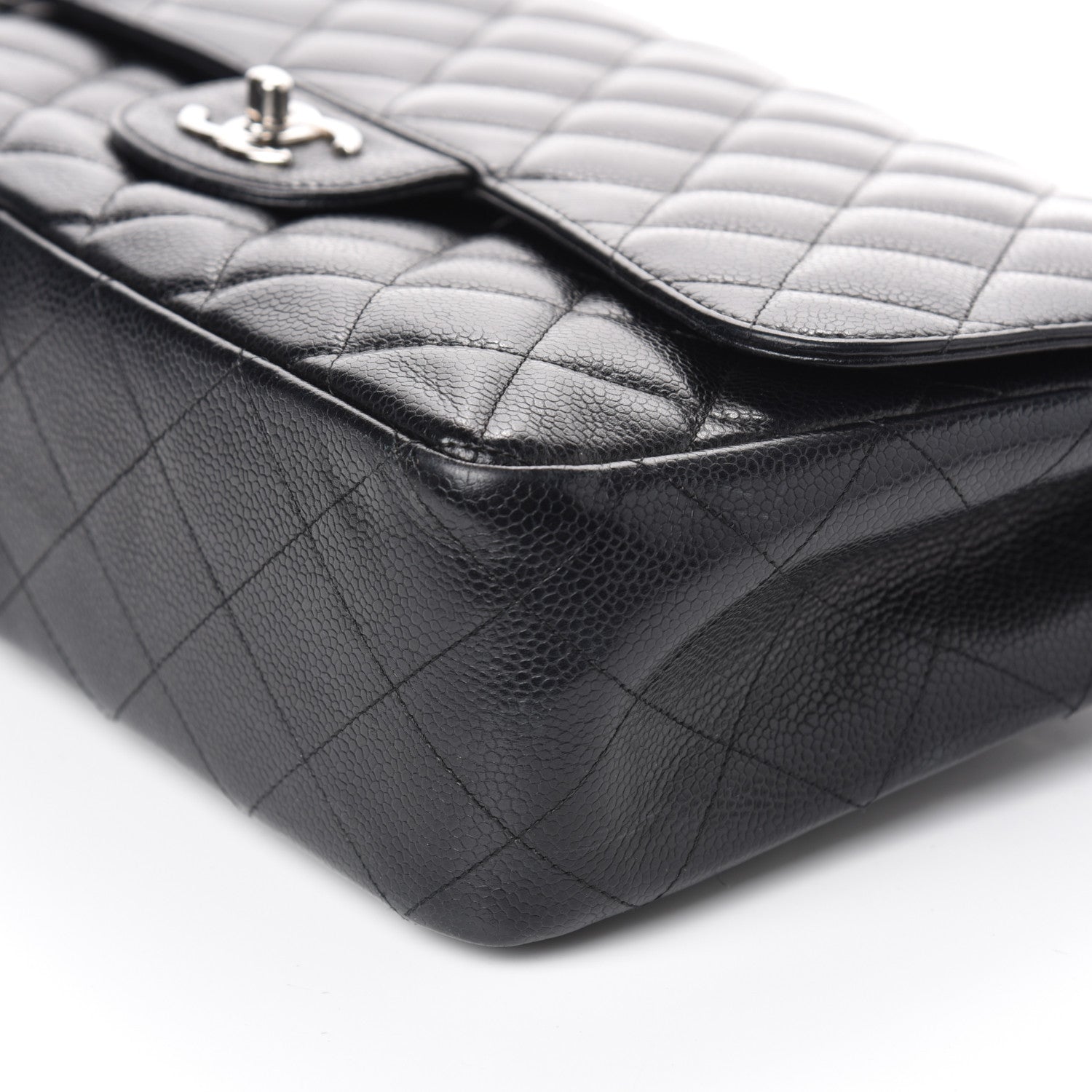Chanel Caviar Quilted Jumbo Single Flap Black 10 of 10
