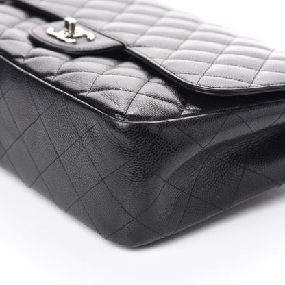 Chanel Caviar Quilted Jumbo Single Flap Black 10 of 10