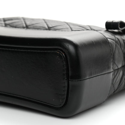 Chanel Aged Calfskin Quilted Medium Gabrielle Hobo Black 10 of 10
