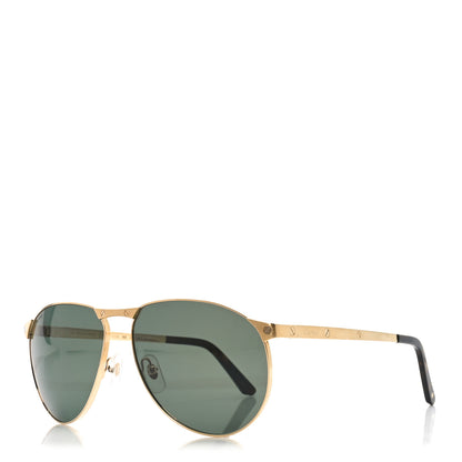 Cartier Santos Aviator Sunglasses CT0323S Gold 1 of 7