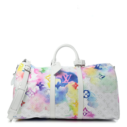 Louis Vuitton Monogram Watercolor Keepall Bandouliere 50 Multicolor 1 of 8