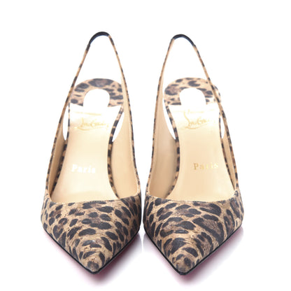 Christian Louboutin Cork Rio Clare Sling 80 Pumps 37 Brown 2 of 10