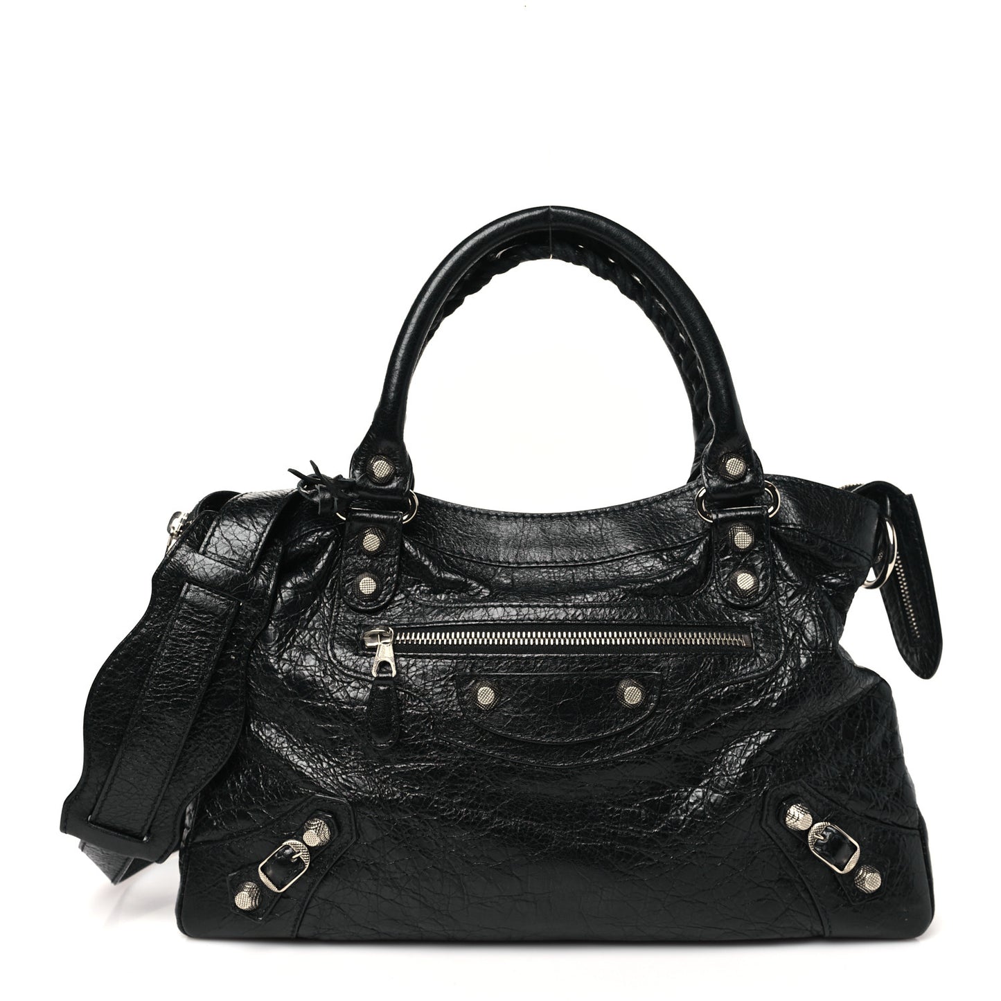 Agneau Giant 12 Silver Hardware Town Black