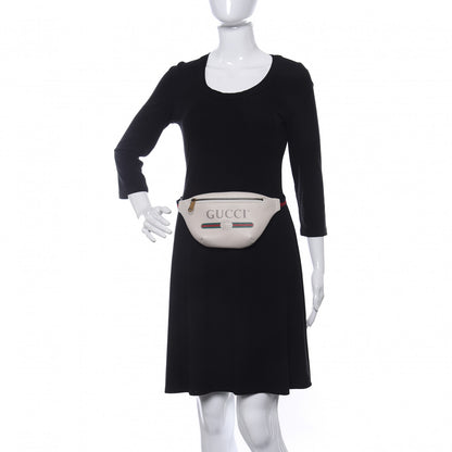 Gucci Grained Calfskin Small Logo Belt Bag White 2 of 10
