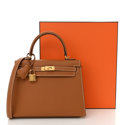 Hermes Epsom Kelly Sellier 25 Gold 11 of 11