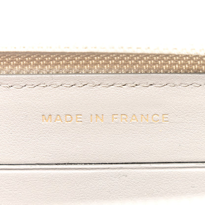 Chanel Caviar Quilted Boy Small Zip Around Wallet Grey 7 of 9