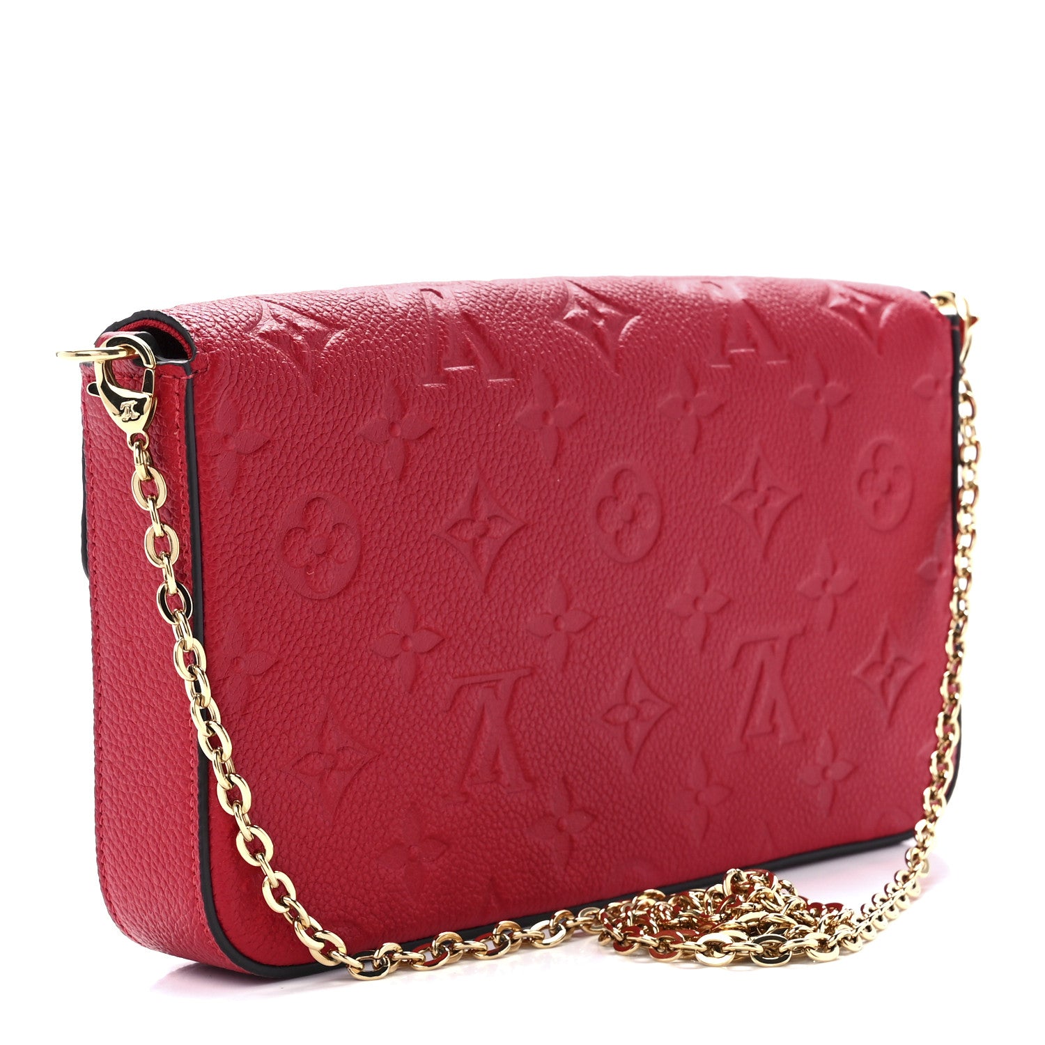 Louis Vuitton Empreinte Pochette Felicie Chain Wallet Scarlet 4 of 13