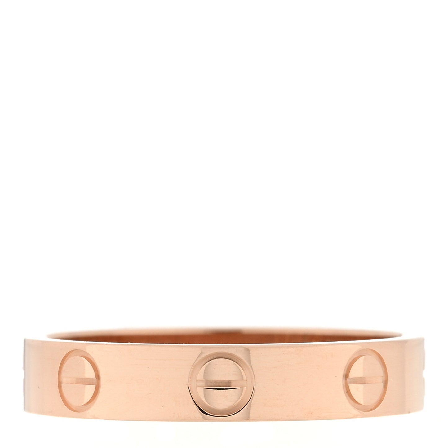 18K Pink Gold 3.5mm LOVE Wedding Band Ring 52 6