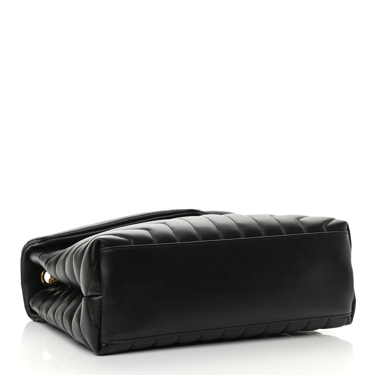 Saint Laurent Calfskin Y Quilted Monogram Medium Loulou Chain Satchel Black 4 of 10
