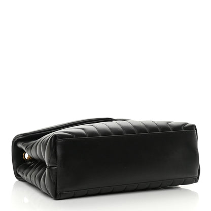 Saint Laurent Calfskin Y Quilted Monogram Medium Loulou Chain Satchel Black 4 of 10