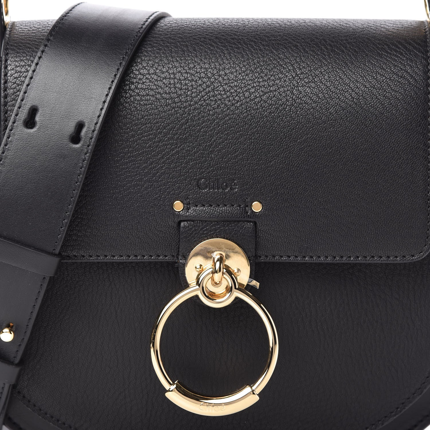 Chloe Grained Calfskin Large Tess Bag Black 10 of 10