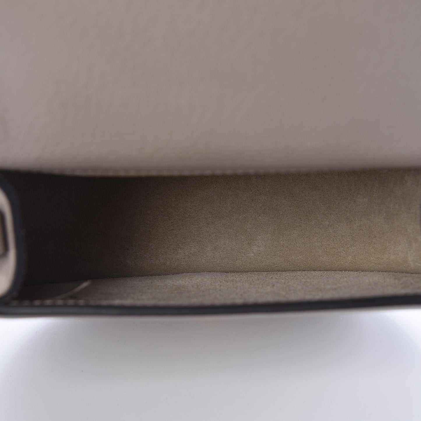 Calfskin Suede Small Nile Bracelet Bag Motty Grey
