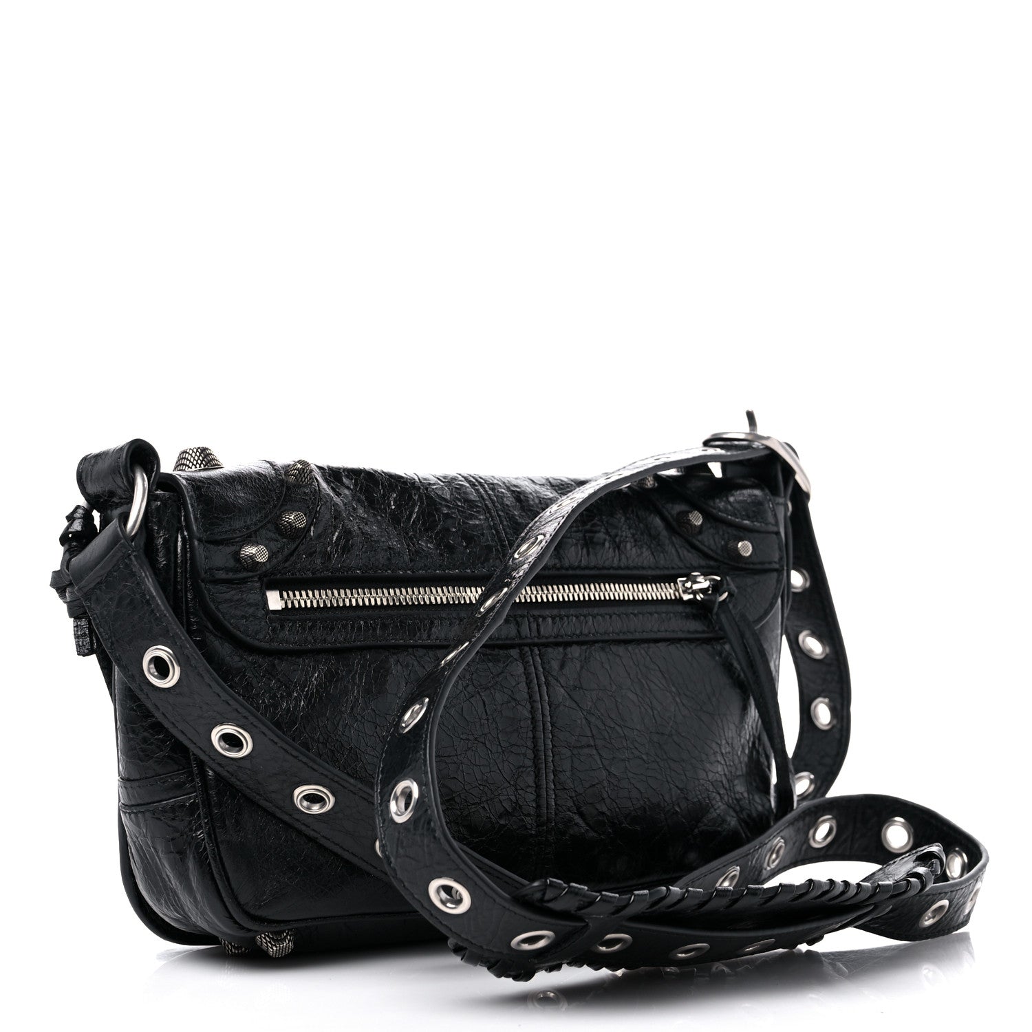 Balenciaga Agneau Arena XS Le Cagole Flap Bag Black 4 of 10
