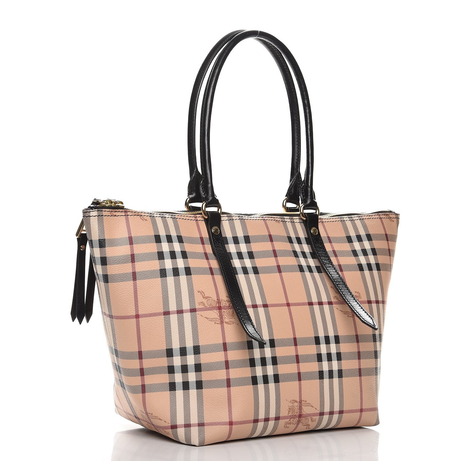 Burberry Haymarket Check Small Salisbury Tote Black 3 of 8