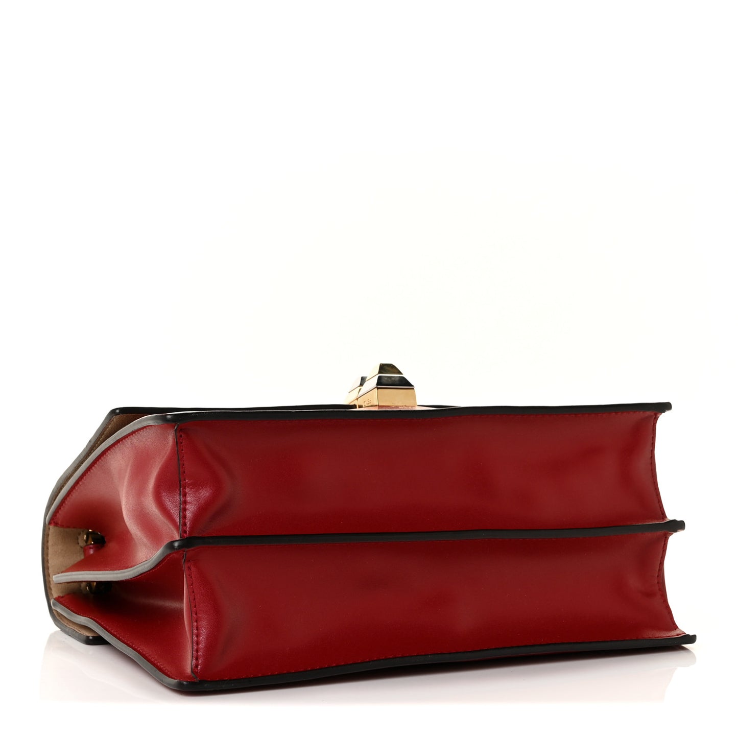 Vitello Liberty FF 1974 Embossed Kan I Shoulder Bag Fragola