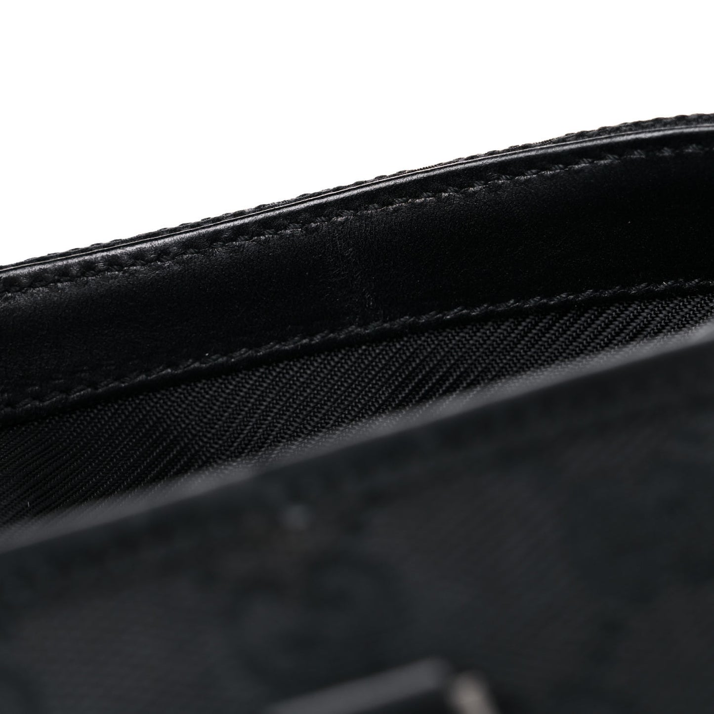 GG Monogram Web Flight Belt Bag Black