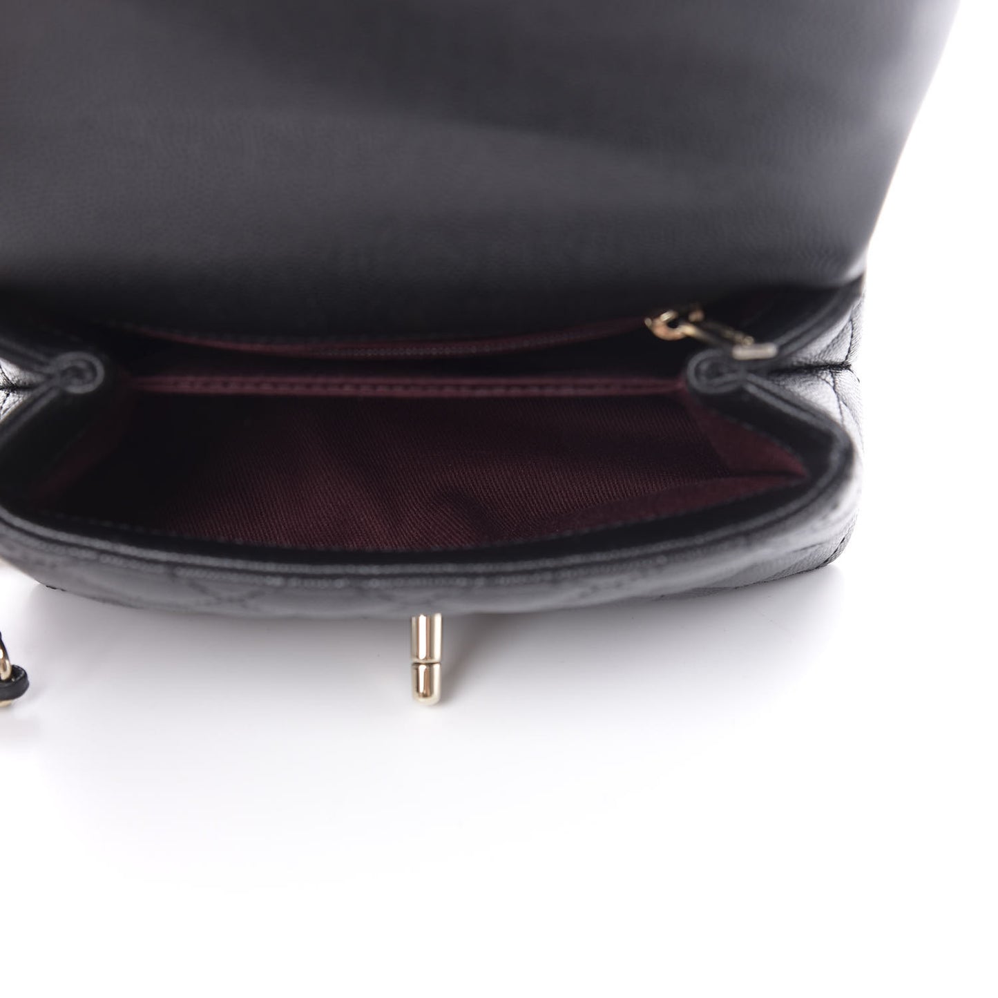 Caviar Quilted Extra Mini Coco Handle Flap Black