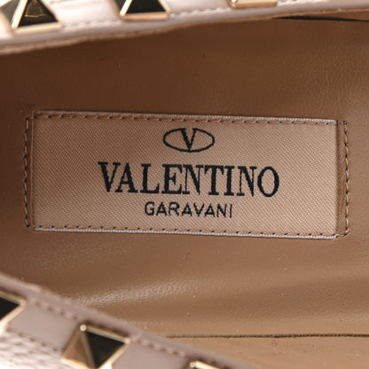 Valentino Garavani Pebbled Calfskin Rockstud 85mm Pumps 35 Poudre 7 of 8