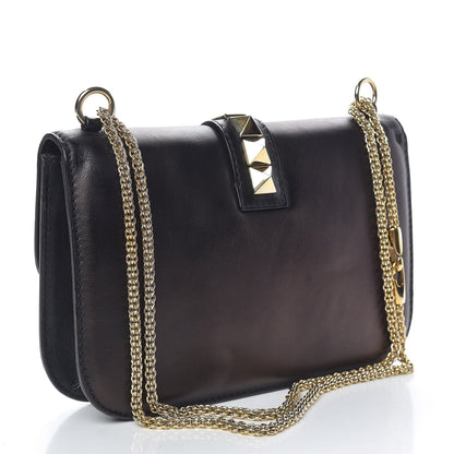 Valentino Garavani Vitello Medium Glam Lock Rockstud Flap Black 3 of 19