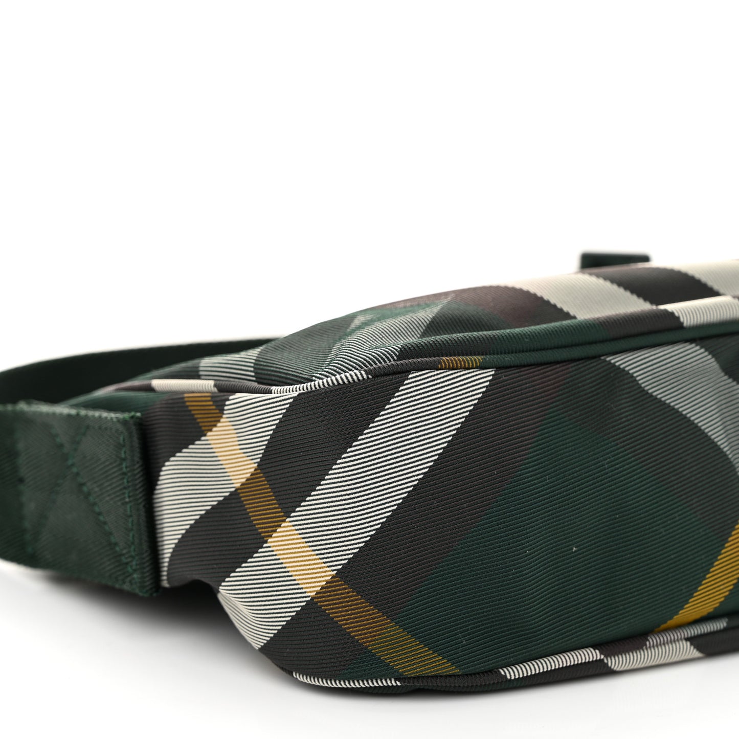 Nylon Shield Check Crossbody Bag Ivy